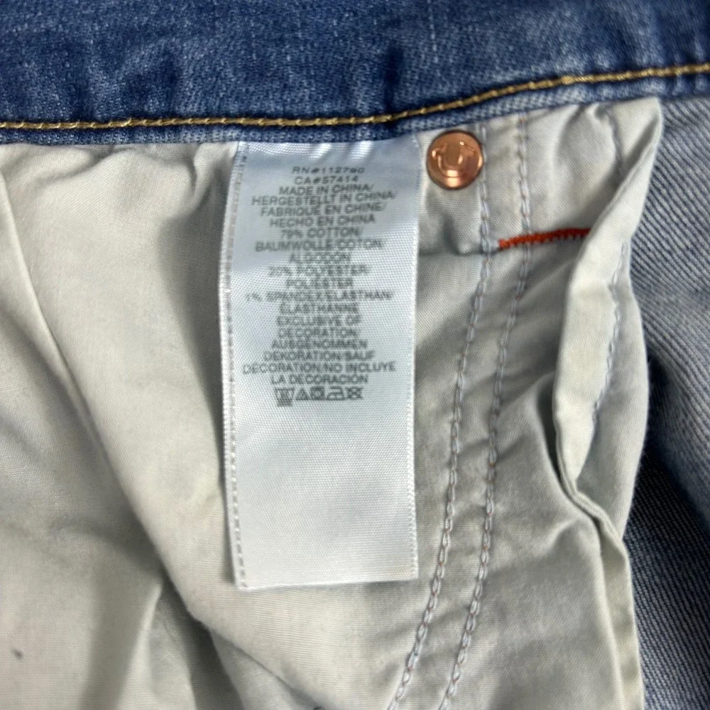 True Religion Rocco Relaxed Skinny Jeans Mens Size 38 Faded Wash‎ Denim $164